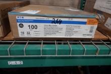 NEW EATON 100 AMP INDOOR MAIN BREAKER 16 SPACES 32 CIRCUITS