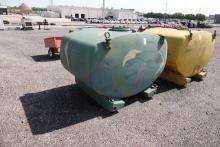 LIQUID STORAGE TANK 600 GALLON ON SKIDS