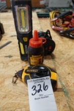 CHALK LINE, CHALK, LIGHT & POWER SUPPLY X1