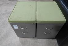 ROLLING STORAGE CABINETS (X2)