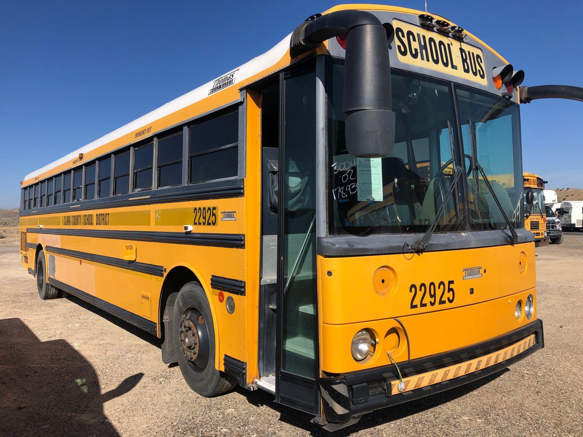 2002 Thomas Built Buses Saf-T-Liner MVP-ER Transit Bus, VIN # 1T75U3B2421114450