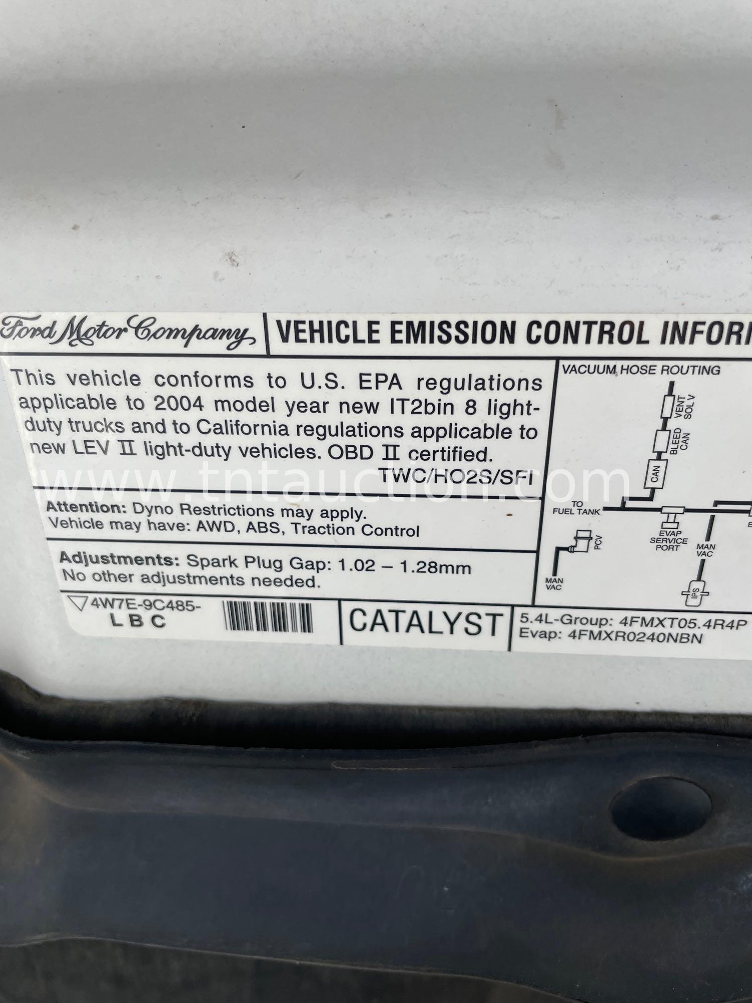 2004 FORD F150 4X4