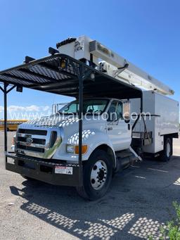 2008 FORD F750 BUCKET TRK