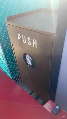 Trash Bin and Cabinet