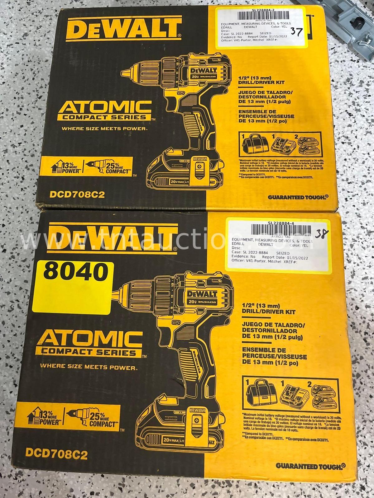 2 Dewalt drills