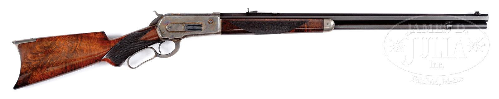FINE DELUXE 1886 LEVER ACTION RIFLE.
