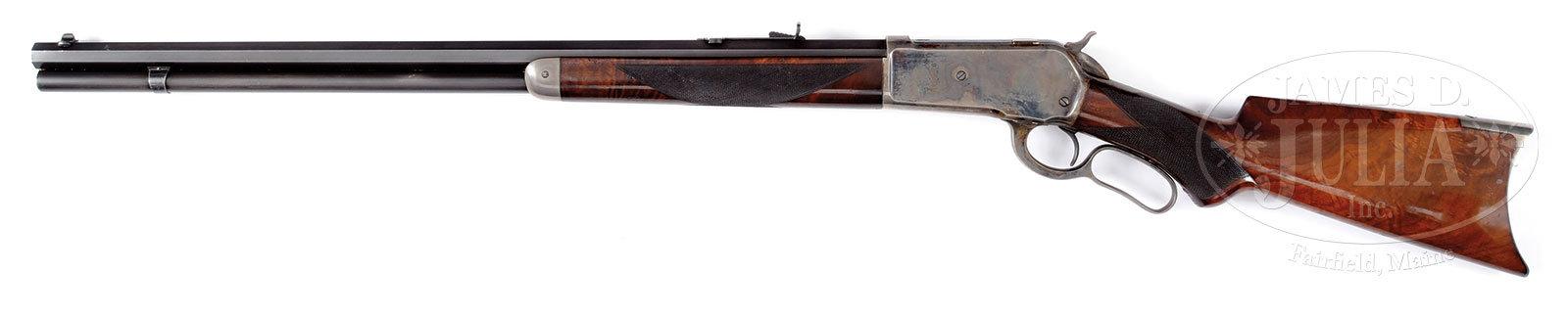 FINE DELUXE 1886 LEVER ACTION RIFLE.