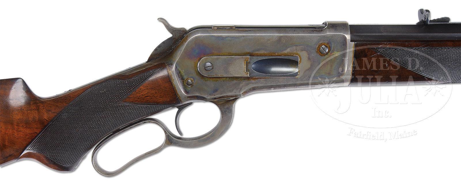 FINE DELUXE 1886 LEVER ACTION RIFLE.