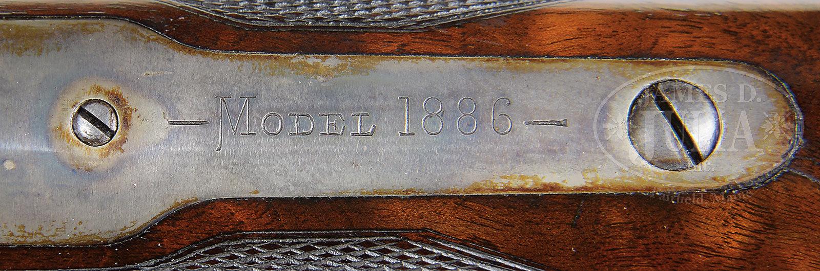 FINE DELUXE 1886 LEVER ACTION RIFLE.