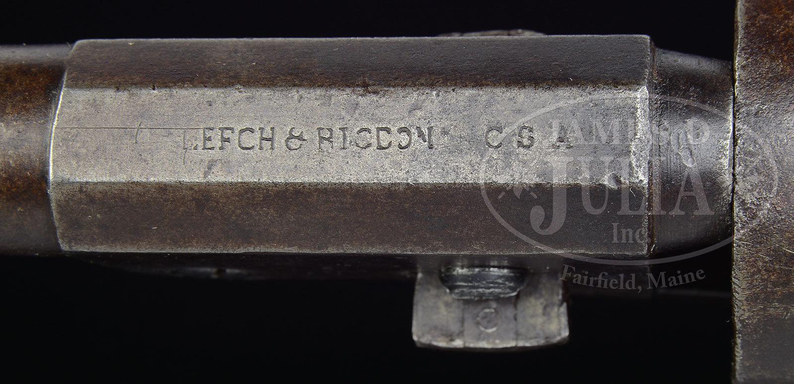 FINE ORIGINAL CONFEDERATE LEECH & RIGDON REVOLVER.
