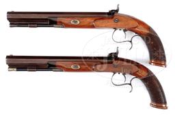 FINE PAIR OF HIGH CONDITION AMERICAN MADE DUELING/ HOLSTER