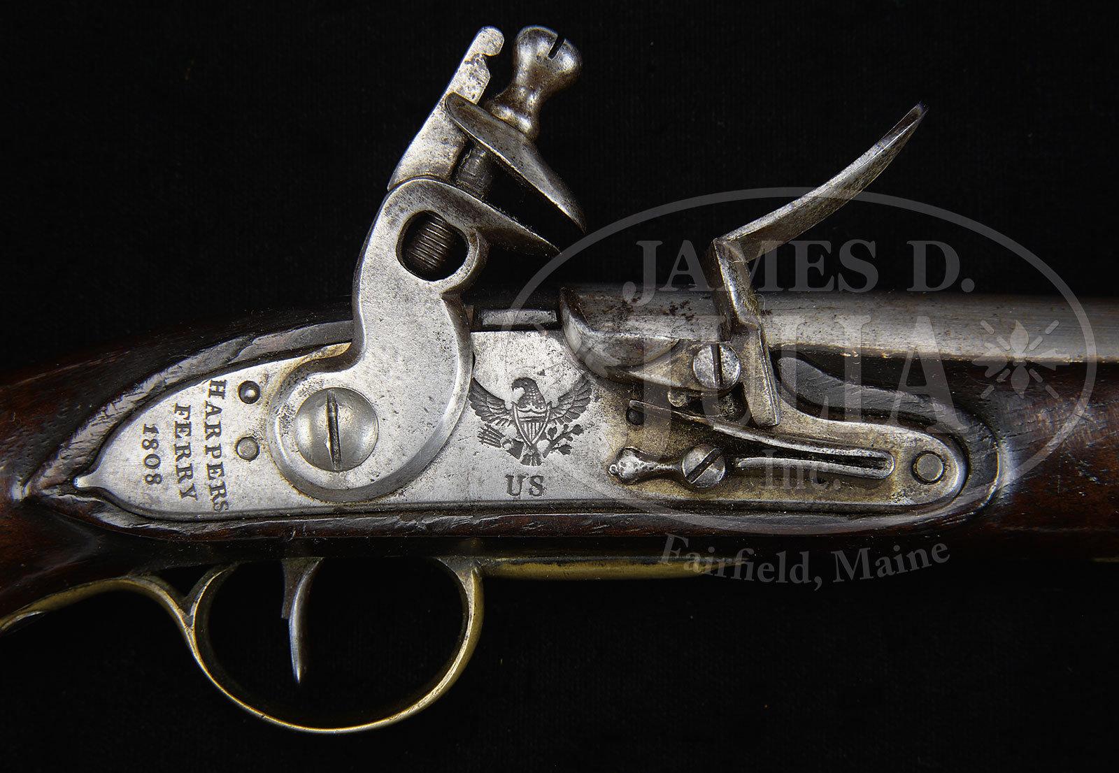 US MODEL 1805 HARPERS FERRY FLINTLOCK PISTOL.