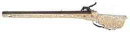 EXTRAORDINARY GERMAN WHEELOCK SPORTING RIFLE WITH CHISELED LOCK AND