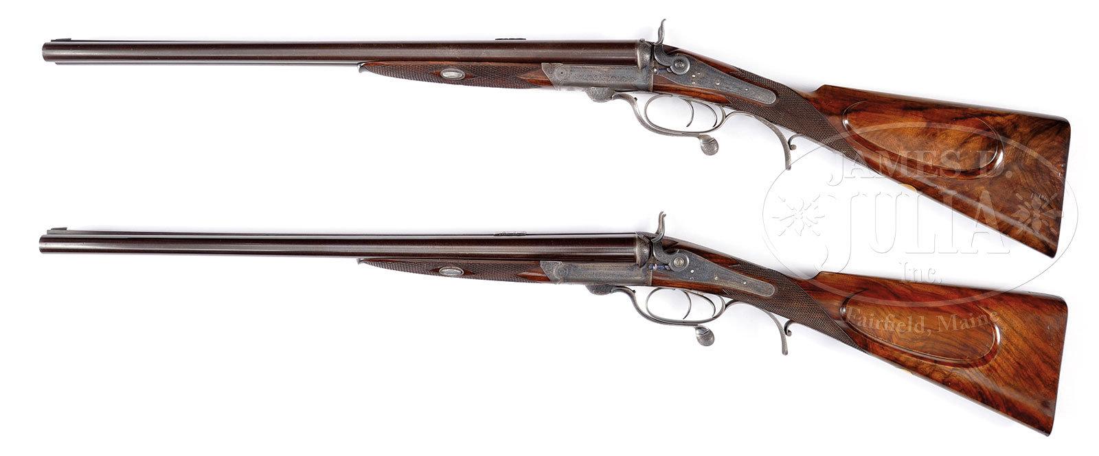 INCREDIBLE PAIR OF HIGH CONDITION BIG BORE CHARLES LANCASTER
