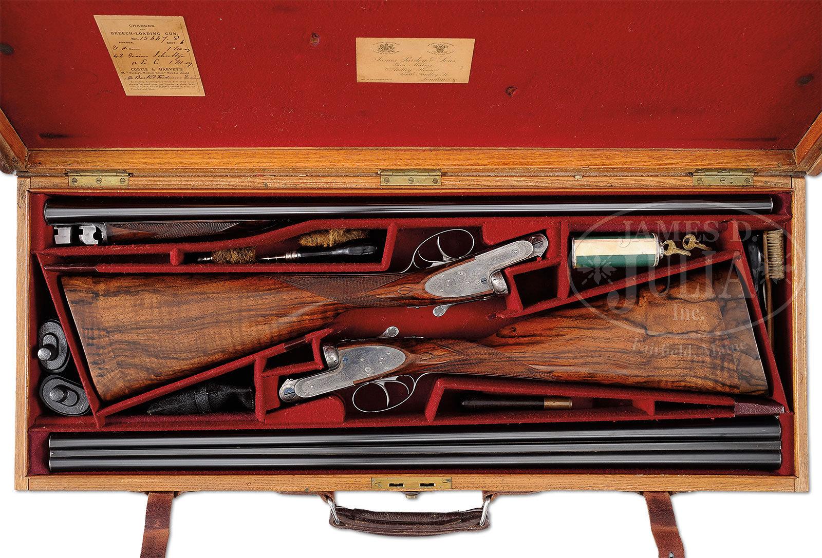 ANTIQUE PAIR OF JAMES PURDEY & SONS SELF-OPENING SIDELOCK