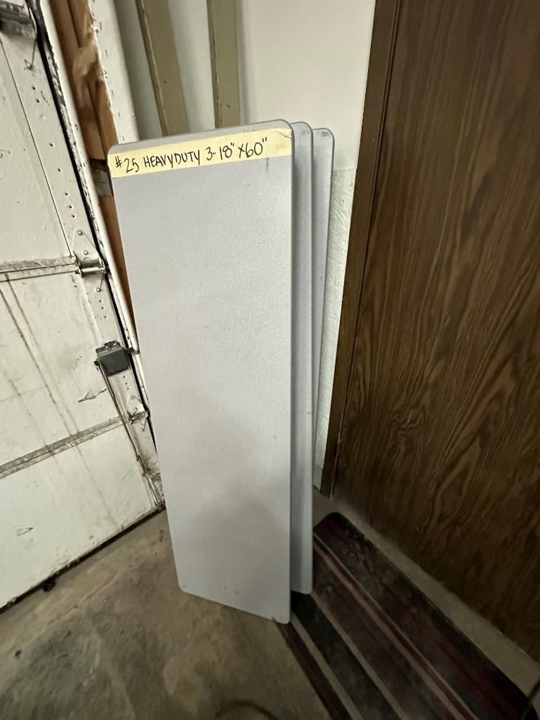 3- 18"x60" Heavy Duty Table (Fold Up)