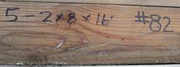 5- 2x8x16' Lumber