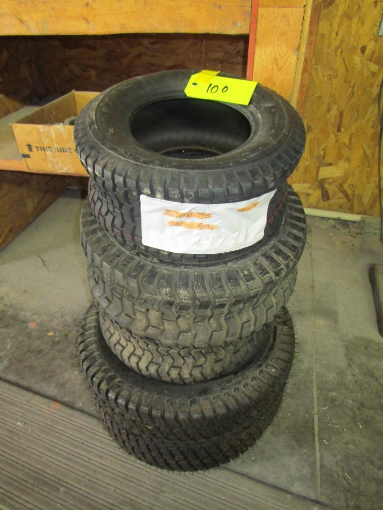4 Mower Tires, Different Sizes