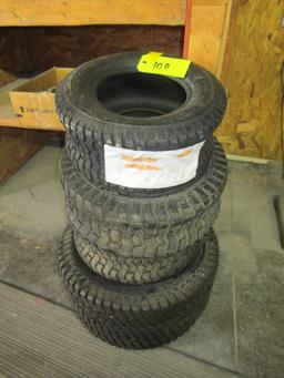4 Mower Tires, Different Sizes