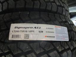 4- New- Hankook DynaPro AT2 Tires, LT245/75R16