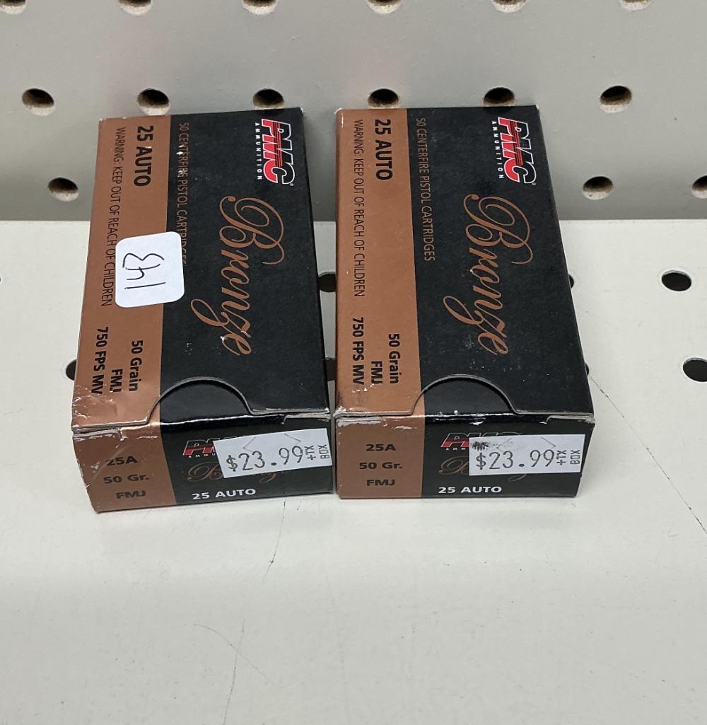 PMC Bronze 25 Auto 100 rounds