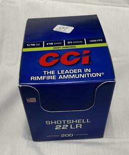 CCI 200 rounds 22 long rifle shot shell