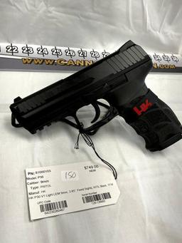 HK P30 V1 Light LEM 9mm Pistol, Fixed Sights, NTS, 17rd Mags., New, SN-129-136682