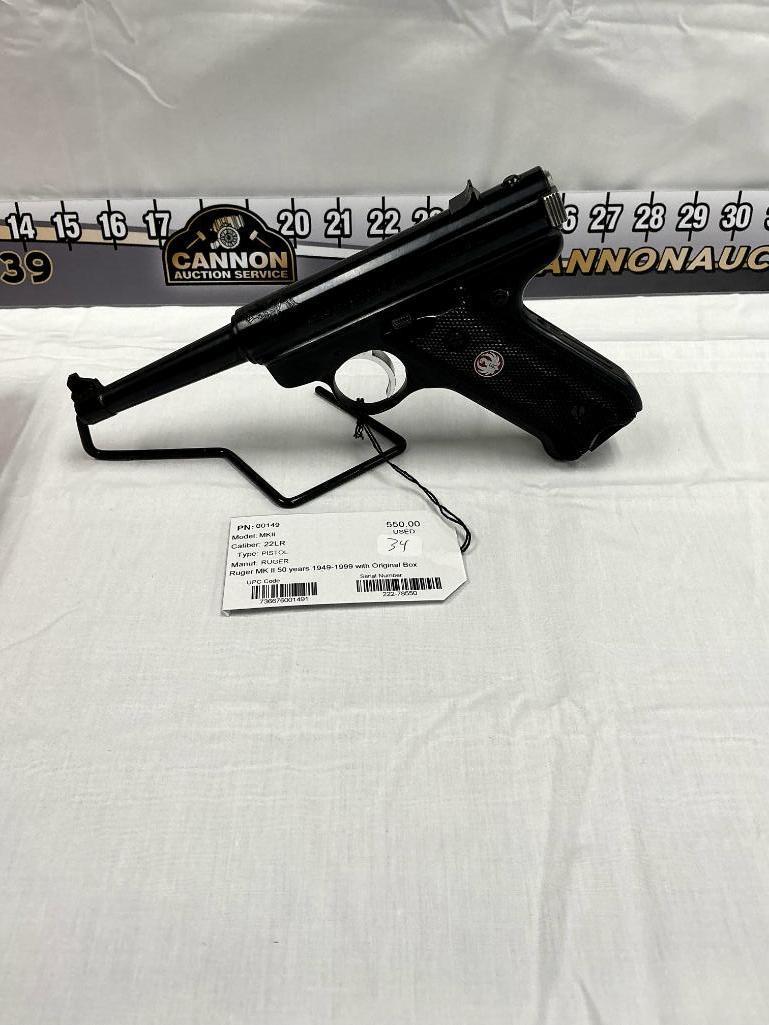 Ruger MKII .22LR Pistol, 50 Years 1949-1999 with original Box, SN-222-78550