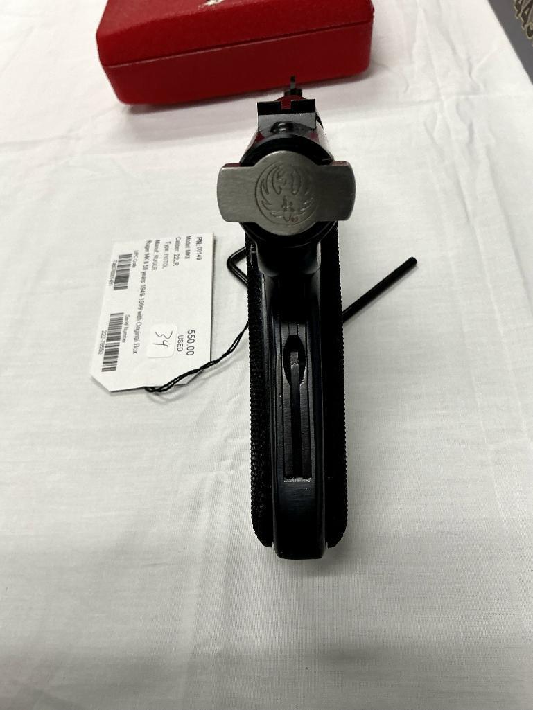 Ruger MKII .22LR Pistol, 50 Years 1949-1999 with original Box, SN-222-78550
