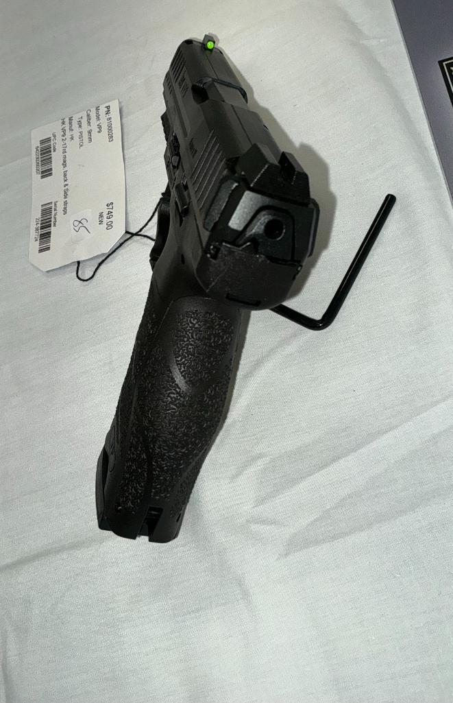 HK VP9, 9MM Pistol, 2 - 17 rd Mags, Back and Side Straps, New, SN-224-387724