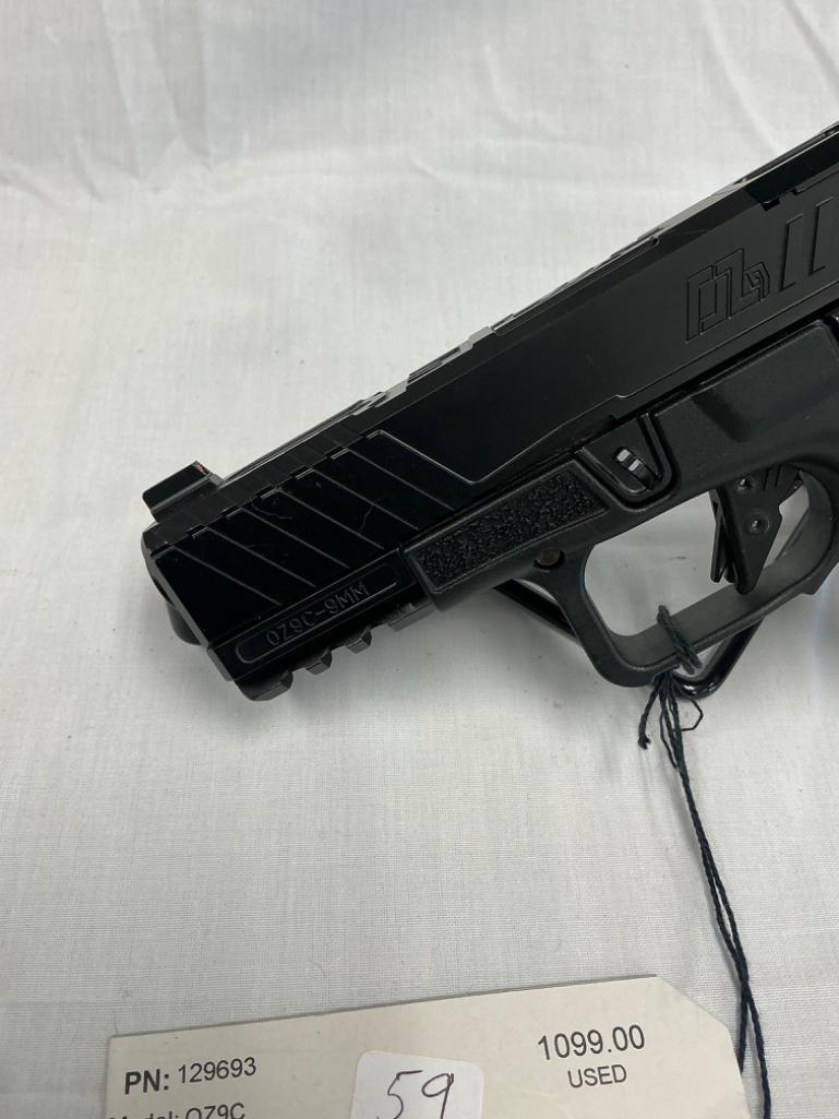 ZEV Technologies Inc, 0Z9C, 9MM, Elite Compact. 15 Round, Night Sights, Used, SN- ZC03589