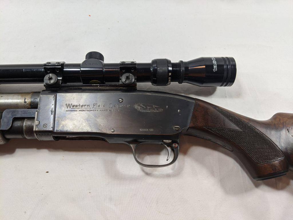 CUSTOM STILL-BOARD WESTERN FIELD MOD. 50 HEAVY BARREL W/TASCO SCOPE 39" BARREL