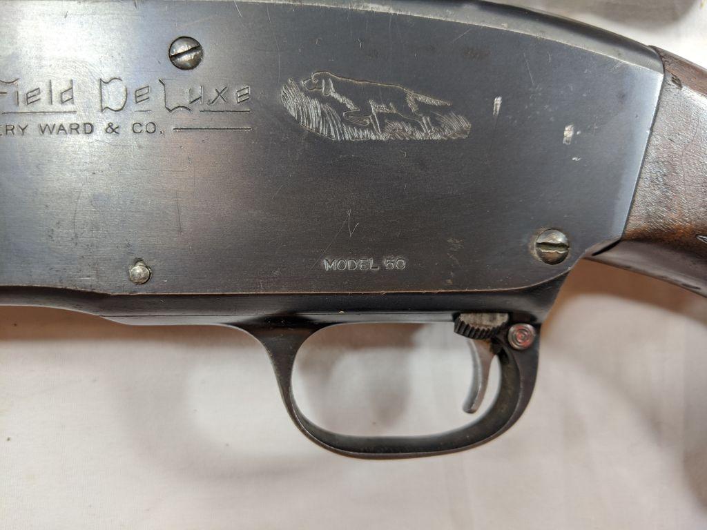 CUSTOM STILL-BOARD WESTERN FIELD MOD. 50 HEAVY BARREL W/TASCO SCOPE 39" BARREL