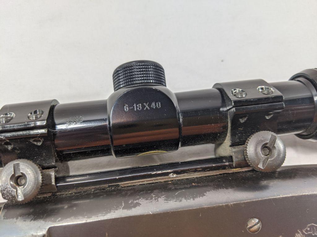 CUSTOM STILL-BOARD WESTERN FIELD MOD. 50 HEAVY BARREL W/TASCO SCOPE 39" BARREL