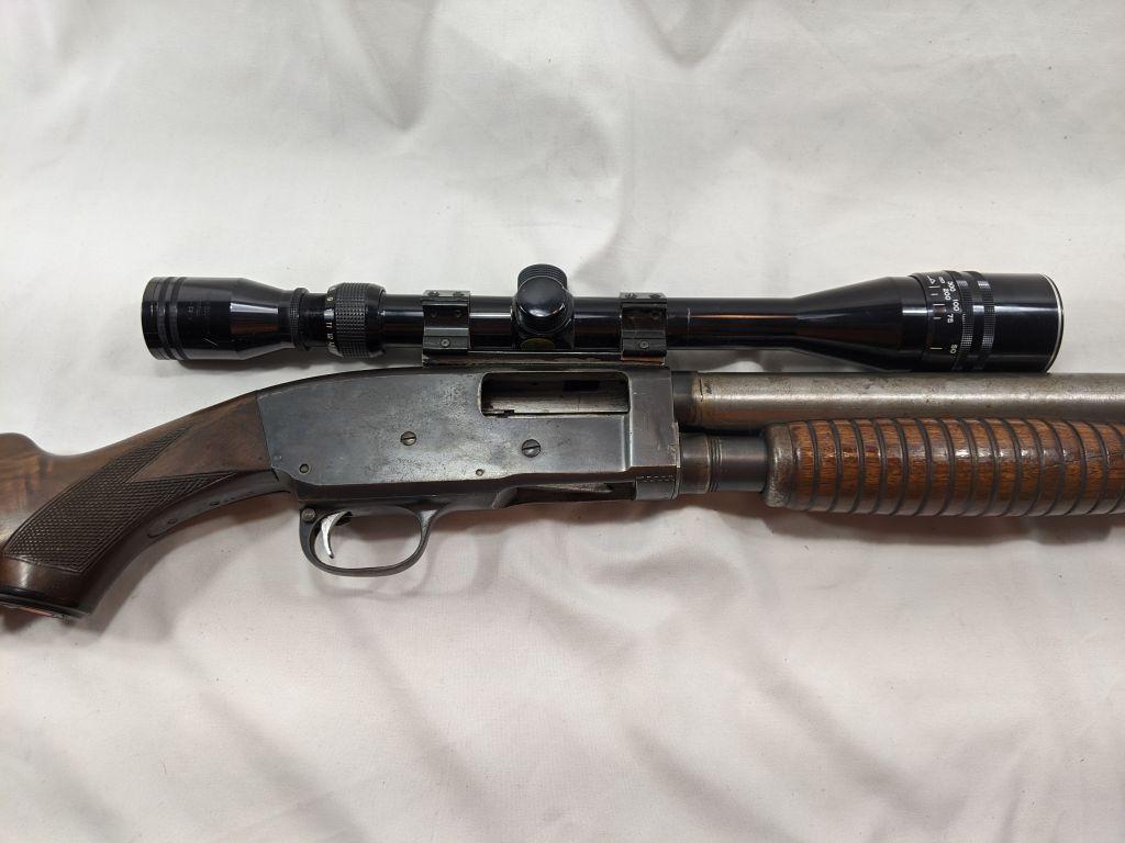 CUSTOM STILL-BOARD WESTERN FIELD MOD. 50 HEAVY BARREL W/TASCO SCOPE 39" BARREL
