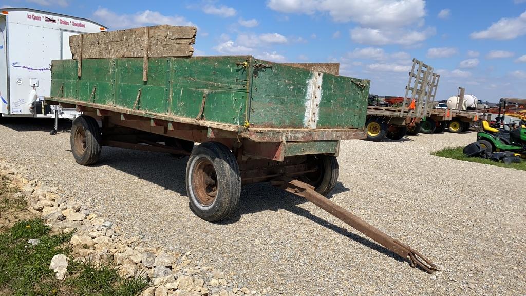 FLAT BED WAGON WITH SIDES
