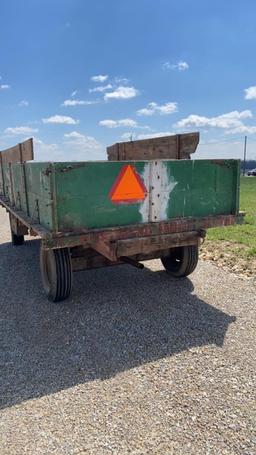 FLAT BED WAGON WITH SIDES