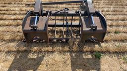 Skidsteer Mount Grapple Bucket Dual cylinder
