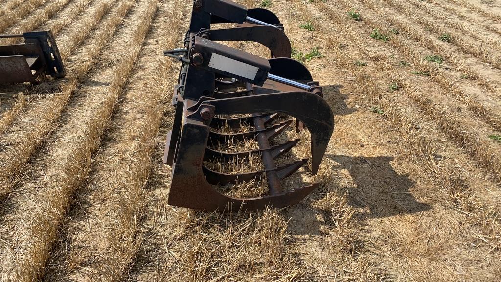 Skidsteer Mount Grapple Bucket Dual cylinder