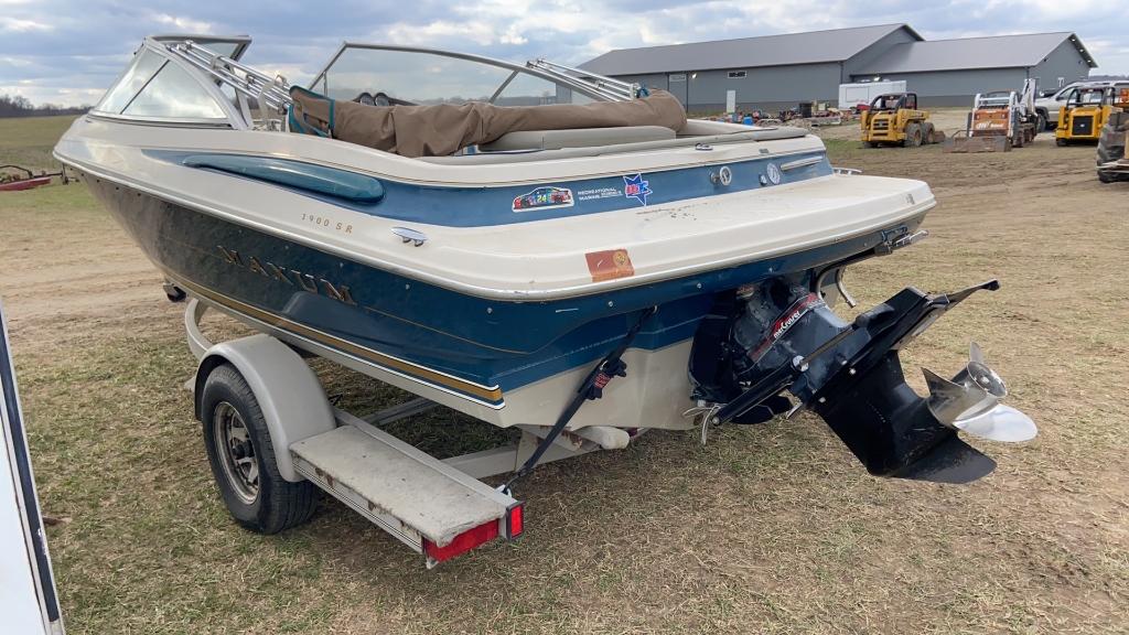 1997 Boat and Trailer, 6cly, Runs Good