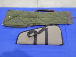 Soft Sided Carrying Cases Set of two soft sided gun carrying cases, comes with a large pistol type c