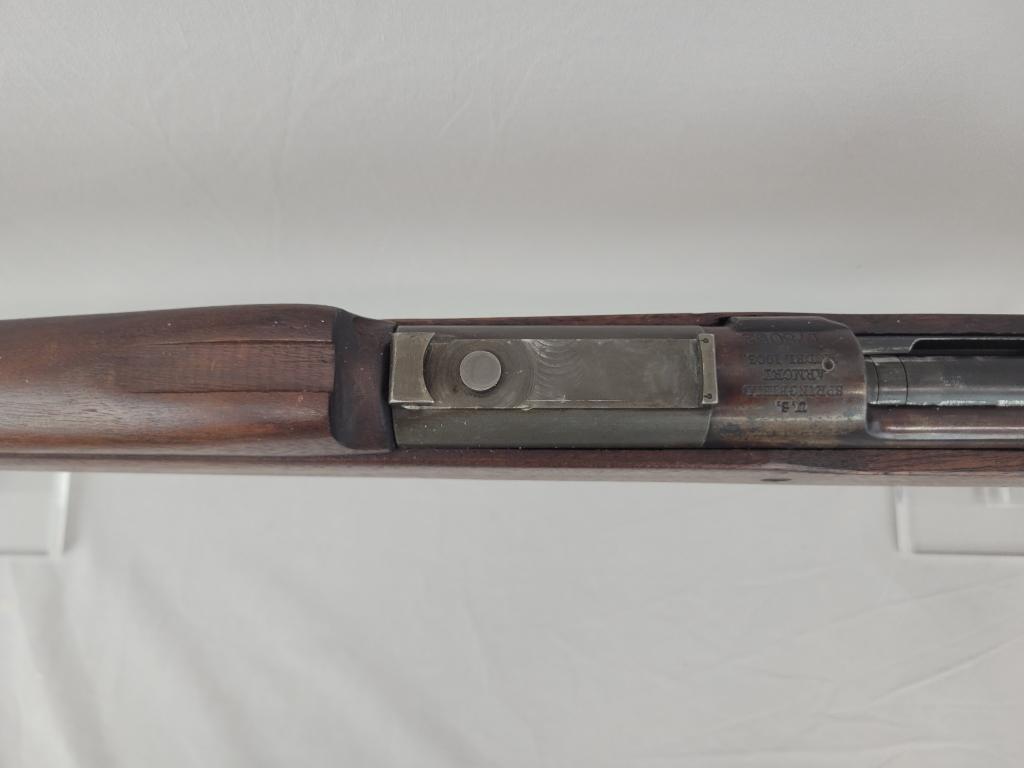 Springfield M1903 Springfield manufactured M1903 rifle, chambered in 30-06, wooden stock and blued b