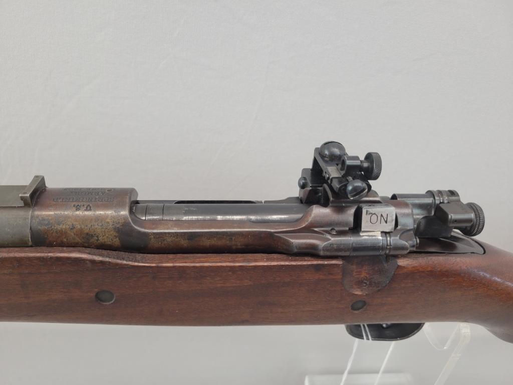 Springfield M1903 Springfield manufactured M1903 rifle, chambered in 30-06, wooden stock and blued b
