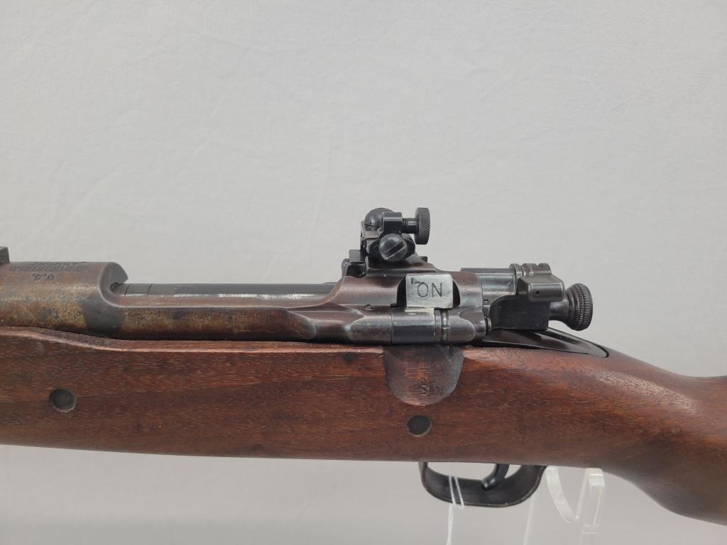 Springfield M1903 Springfield manufactured M1903 rifle, chambered in 30-06, wooden stock and blued b