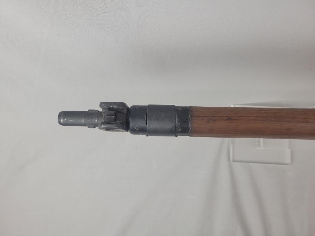 Enfield Rifle Enfield rifle, unknown manufacturer, chambered in .303. Wooden stock and blued barrel
