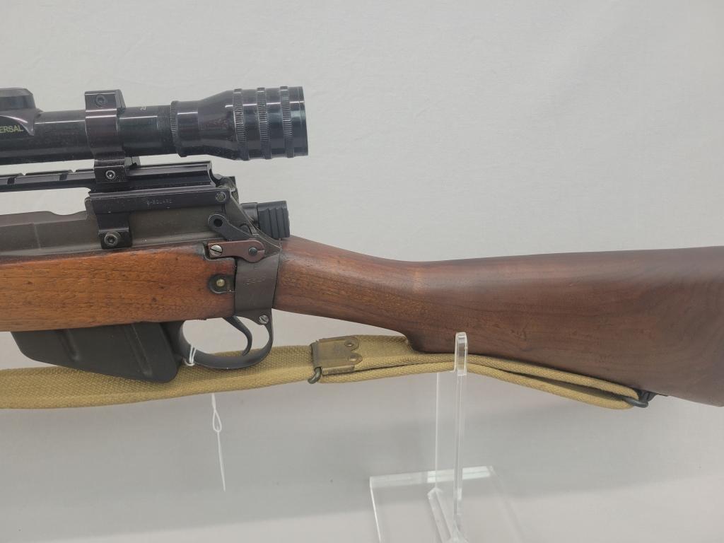 Enfield Rifle Enfield rifle, unknown manufacturer, chambered in .303. Wooden stock and blued barrel