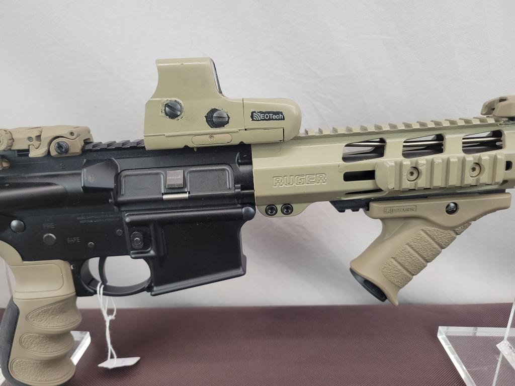 Ruger AR556 Rifle Ruger model AR556 rifle, chambered in 5.56, comes with very nice case, scope, and