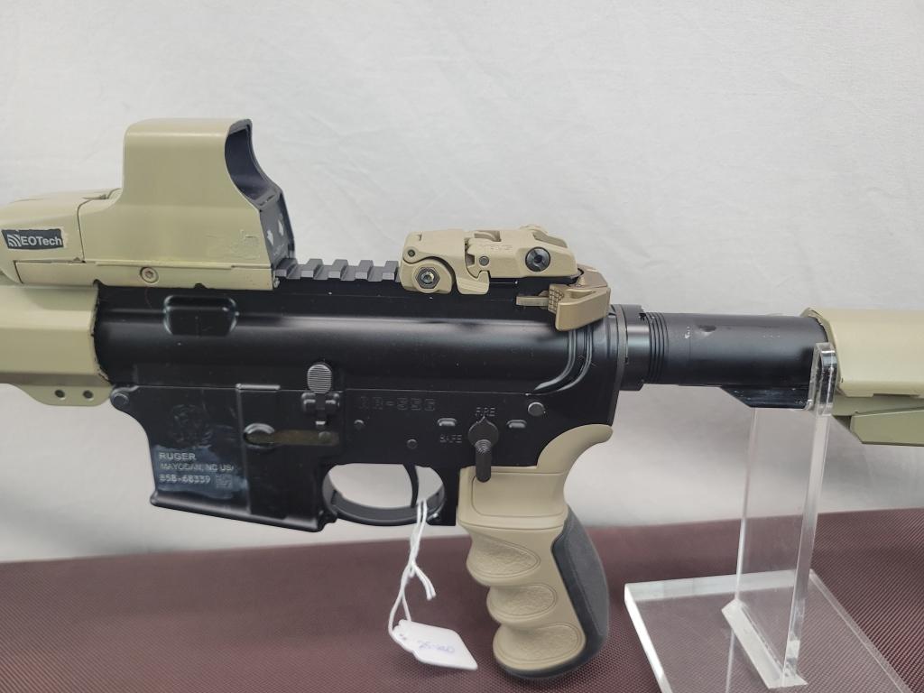Ruger AR556 Rifle Ruger model AR556 rifle, chambered in 5.56, comes with very nice case, scope, and
