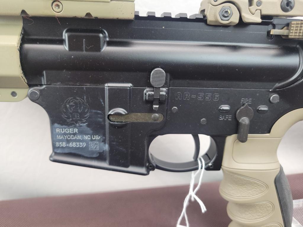 Ruger AR556 Rifle Ruger model AR556 rifle, chambered in 5.56, comes with very nice case, scope, and
