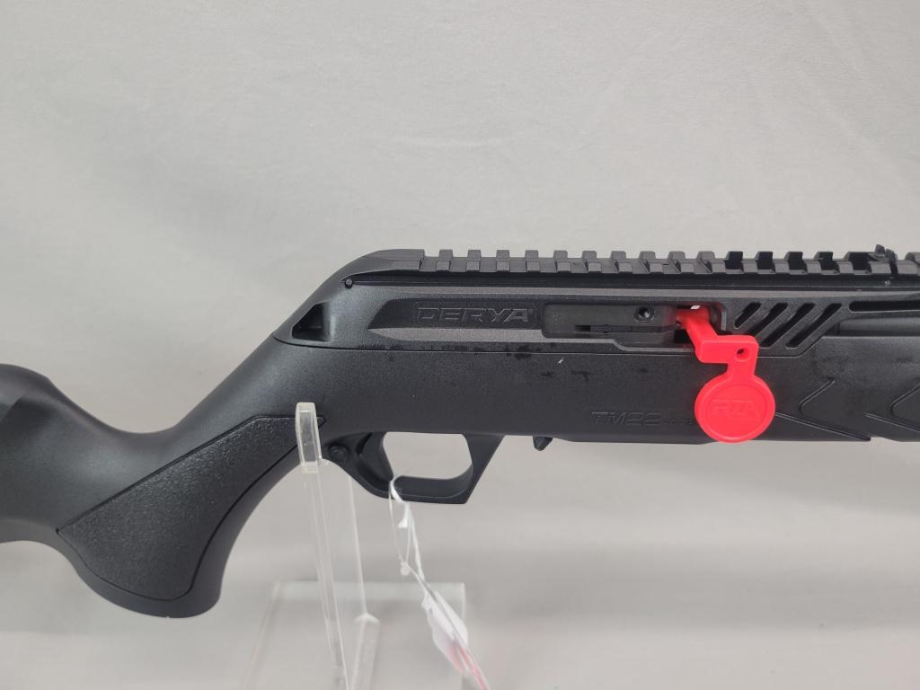 Derya TM22 Rifle Derya TM 22 rifle, .22 LR, poly stock, blued barrel, semi-auto, comes with one maga